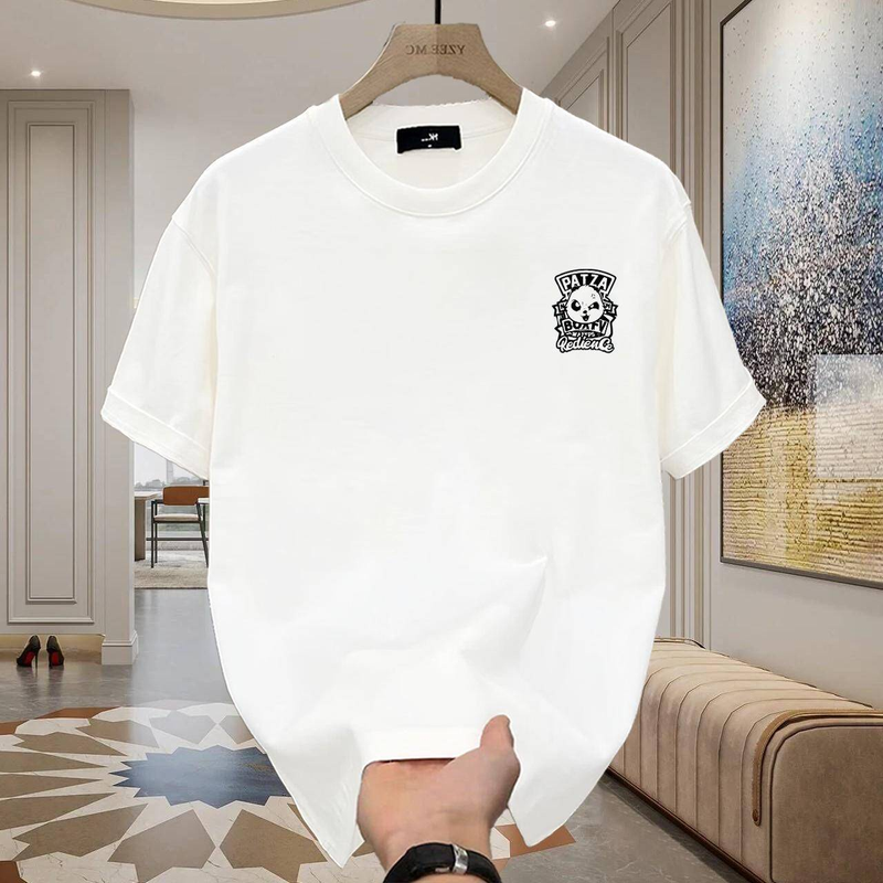 Juhuslik linnamood meestele ja naistele Panda graafilise trükiga T-särk, lõdvestunud ülisuur, 100% puuvillane unisex tänavarõivad_voghion.com