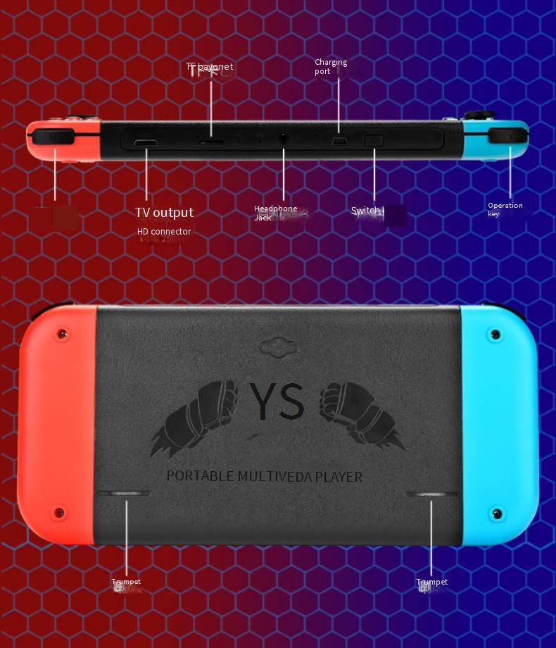 Video Game Consoles New Product 7 Inch Large Screen Handheld Game Console X80 Arcade PS1 Emulator HD Output PSP Handheld_voghion.com