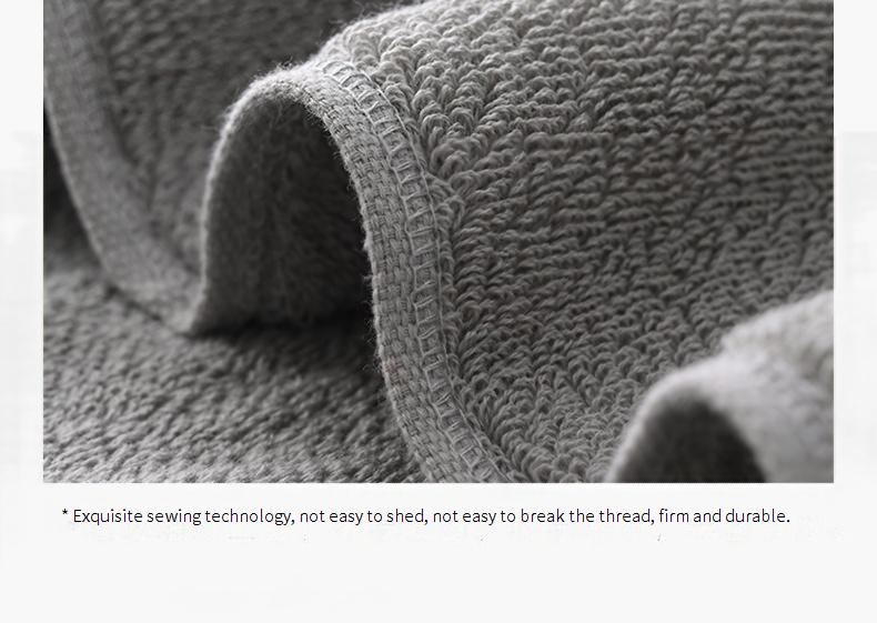 Class A Hotel Thickened Cotton Towel 35*75 Bath Towel 70*140 Combed Cotton 32 Strands Embroidered Logo_voghion.com