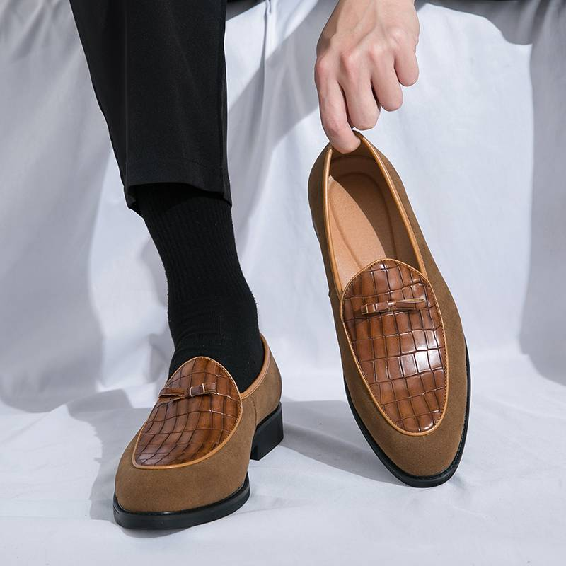Herrenschuhe Casual Herren Loafer Atmungsaktive Büro Formelle Schuhe Herren Designer Slip On Driving Schuhe Plus Größe 38-46_voghion.com