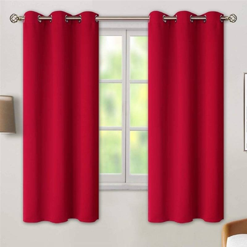 Blackout Curtains - Solid Color Thermal Insulated Window Drapes (100% Light Blocking Noise Reducing Ready-To-Hang For Bedroom/Living Room)_voghion.com