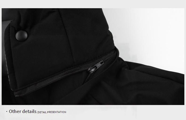 Men's Winter Hooded Down Jacket With Detachable Hood, 550 Fill Power White Duck Down, Windproof & Warm Coat For Youth, Black/Blue/Red_voghion.com