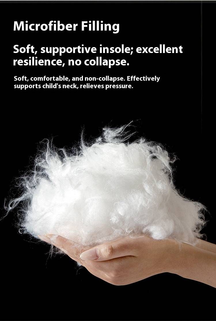 Cuscino per bambini con cartoni animati – Cuscino in fibra di poliestere morbido e di supporto per bambini (30x50 cm/40x60 cm), design con dinosauri e cani, leggero e traspirante_voghion.com