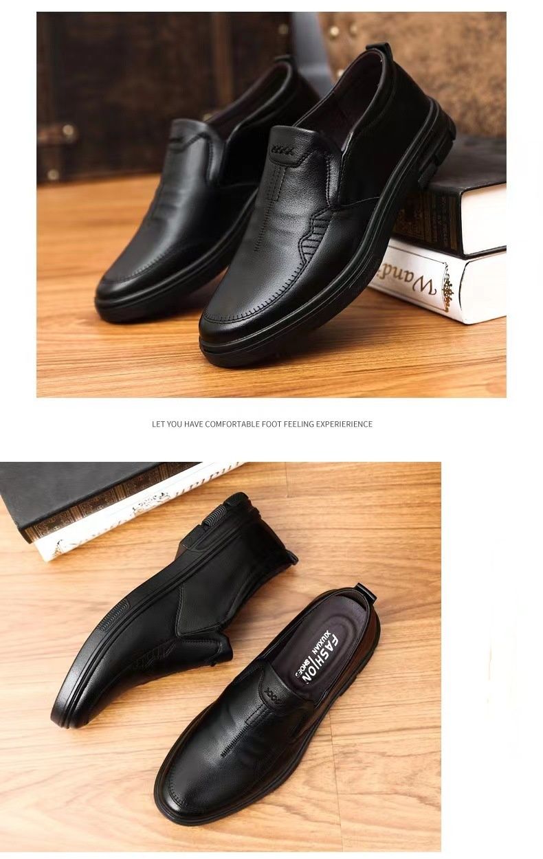Autumn Men's Casual, Comfortable, Breathable And Tight-fitting British Solid Color Men's Shoes For Business_voghion.com