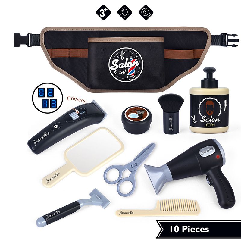 Cross Border Pretend Play Simulatie Haar Knippen Kit Set Speelgoed Kinderen Rollenspel Haar Knippen Mode Kapper_voghion.com
