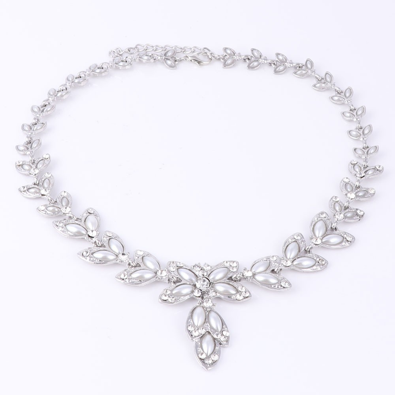 Handgemaakte Gouden Kleur Kristallen Sieraden Mode Bruiloft Afrikaanse Kostuum Ketting Oorbel Armband Ring Sieraden Sets_voghion.com