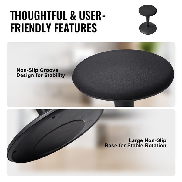 Wobble Chair, Height-Adjustable (21.7-28.3') Active Chair, Flexible Seating Wobble Stool Made Of Iron Improves Focus & Posture, Ideal For Schoo_voghion.com