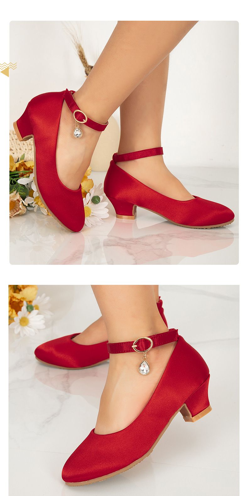 Mãe e crianças meninas salto alto 2024 primavera e outono nova menina comércio exterior sapatos únicos crianças sapatos de princesa sapatos simples para crianças_voghion.com