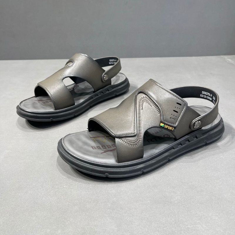 Leder für Herren, weiche Sohle für den Sommer, rutschfest, Outdoor-Sport, Dual-Use-Schuhe für Herren, Autofahren, geruchsdicht, vielseitiger Strand_voghion.com