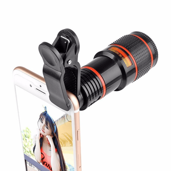 HD 8X Clip On Optical Zoom Telescope Camera Lens For Universal Mobile Cell Phone_voghion.com