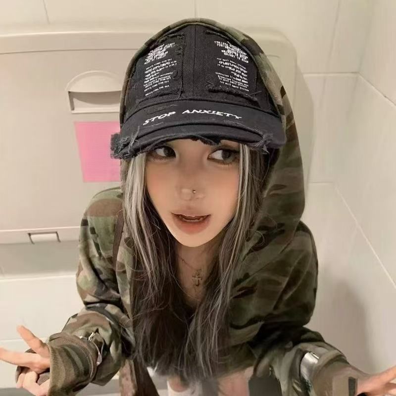 Wide-brimmed Vintage-inspired Duckbill Cap For Women, Baseball Cap_voghion.com