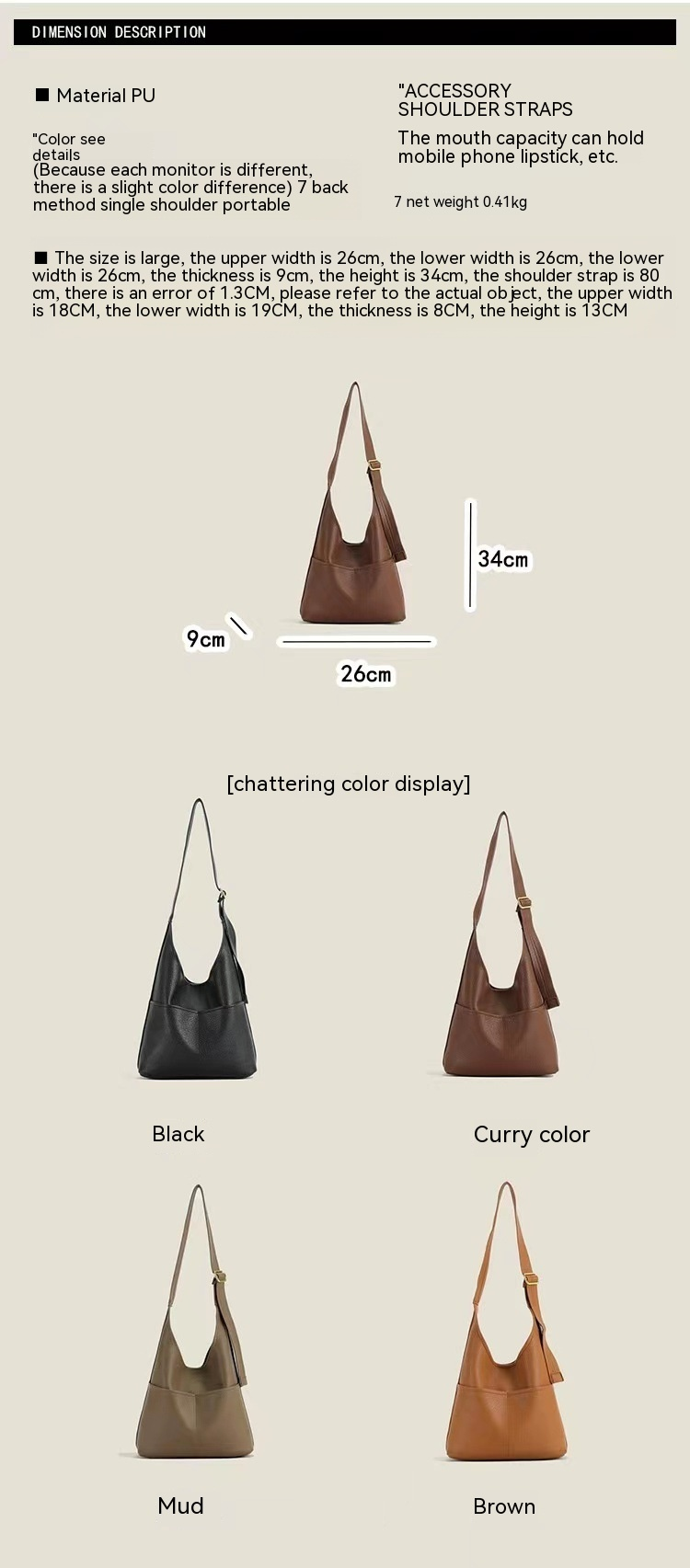 Sac sous les bras de grande capacité pour femmes 2024 hiver nouvelle mode décontractée simple et polyvalente populaire sac à bandoulière simple sac de banlieue simple_voghion.com