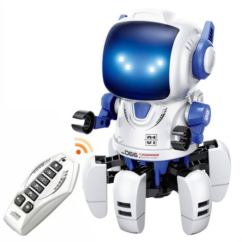 Lvelia RC Toy Kids,Intelligent Programmable Remote Control Walking Singing Dancing Interactive Smart Robot With Auto-Demon, Music_voghion.com