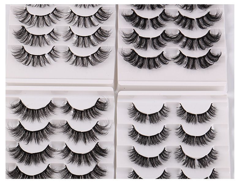 Lash extension set High mink hair false eyelashes thick curl section eyelashes simulate natural eyelashes_voghion.com