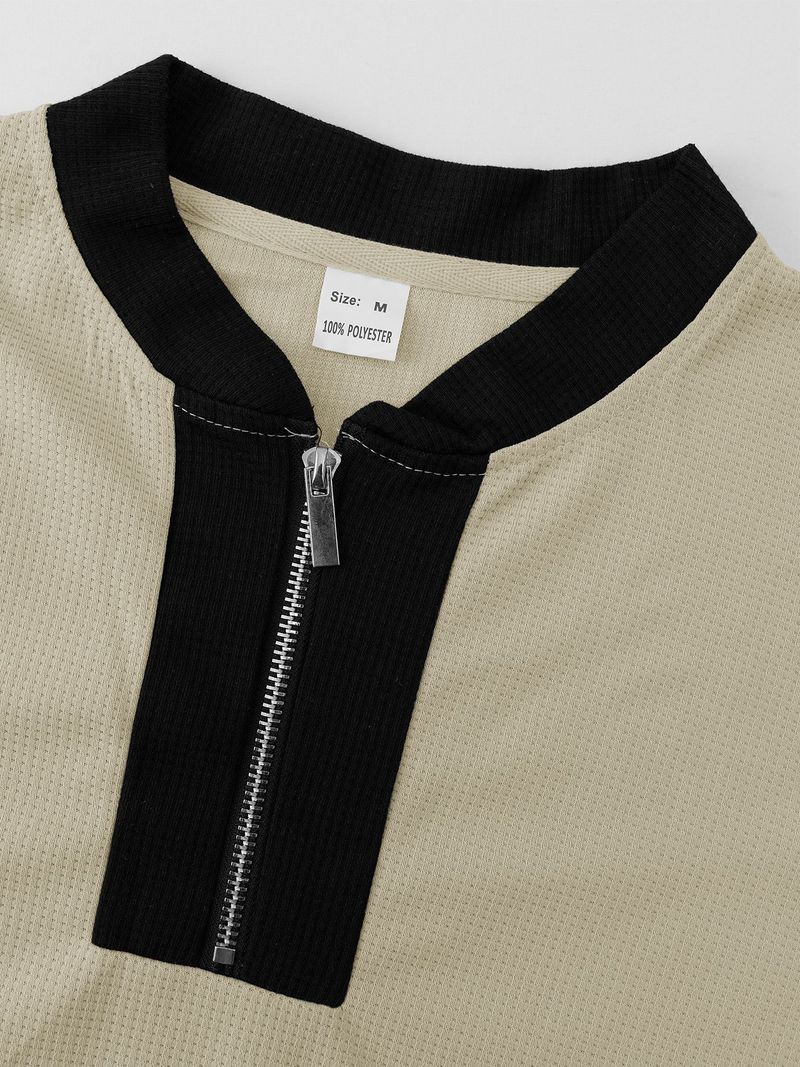 Men's Clothing Men's Waffle-Knit Zip-Up Hoodie & Jogger Set - Casual Two-Piece Outfit Fashion Trends Hot-selling_voghion.com