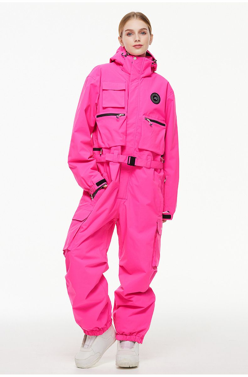 Unisex One-Piece Snowsuit For Skiing & Snowboarding – Waterproof, Windproof & Thermal Insulated Winter Wear For Men & Women_voghion.com