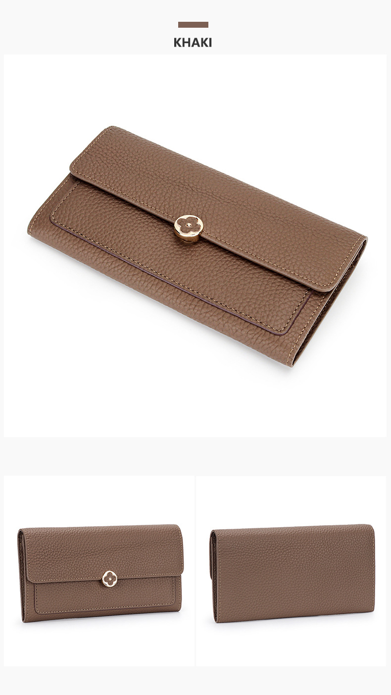 Designer-Damen-Handtasche, klassisch, lang, Damen-Handtasche aus Vollleder, lange Geldscheinklammer, Rindsleder, fortschrittliche Handtasche_voghion.com