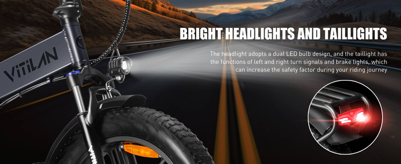 Bicicletă electrică all-terrain pliabilă Vitilan V3 2.0 cu anvelope groase, pentru adulți, 750W, 48V13AH_voghion.com