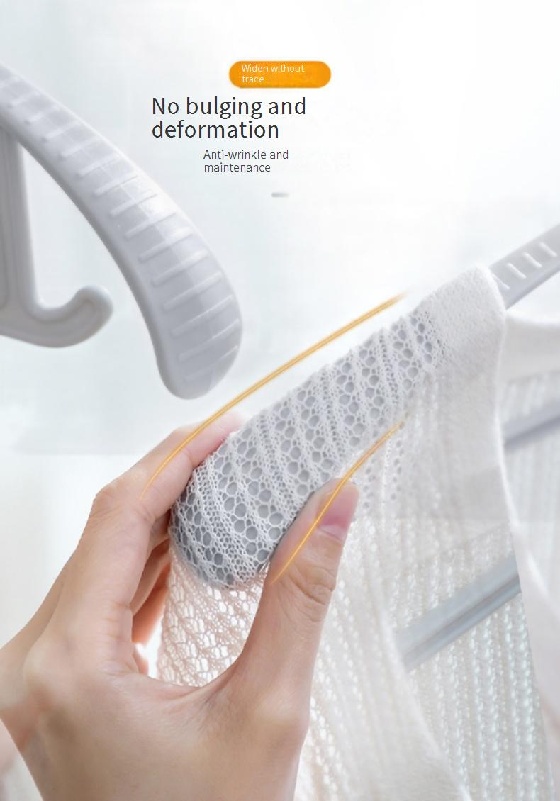 Cintre antidérapant à larges épaules - Sans plis et antidérapant - Plastique épais pour vêtements lourds (durable et peu encombrant)_voghion.com