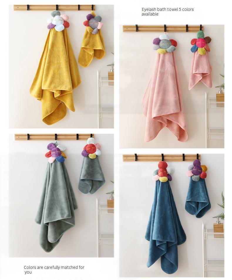 Premium Cartoon Coral Fleece Bath Towel - Ultra Soft & Absorbent (Extra Thick Home Use Super Cozy)_voghion.com