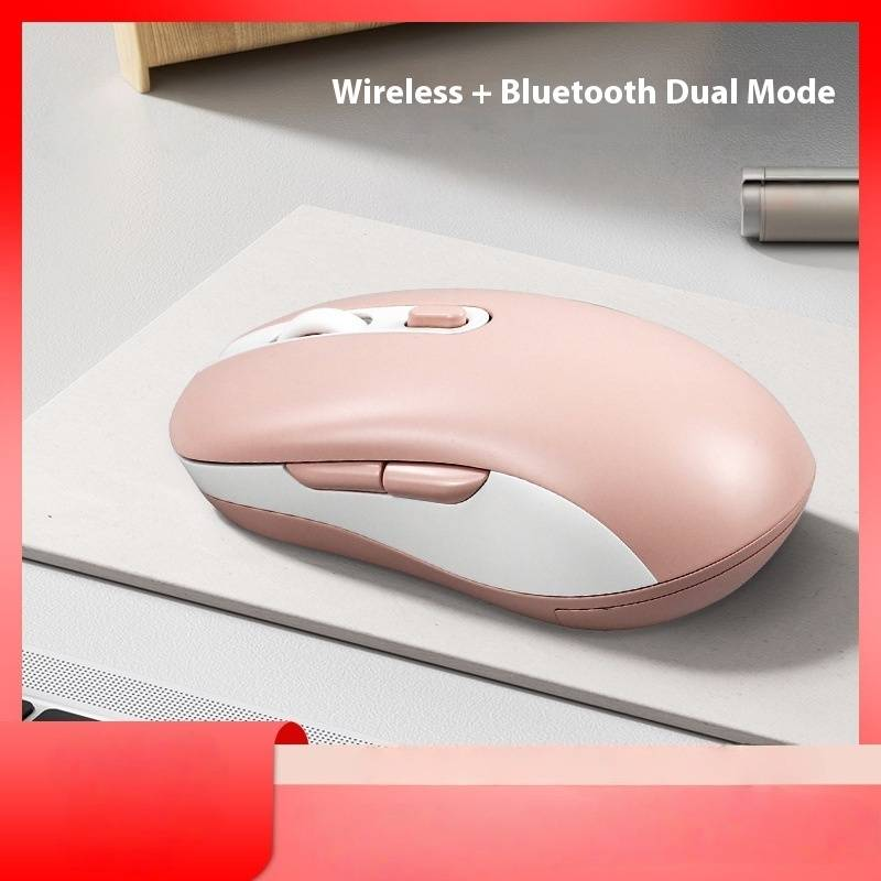 Mouse sem fio Bluetooth multidispositivo, clique silencioso ergonômico, conectividade de 3 modos para PC/laptop/tablet, portátil e recarregável, 6 botões_voghion.com