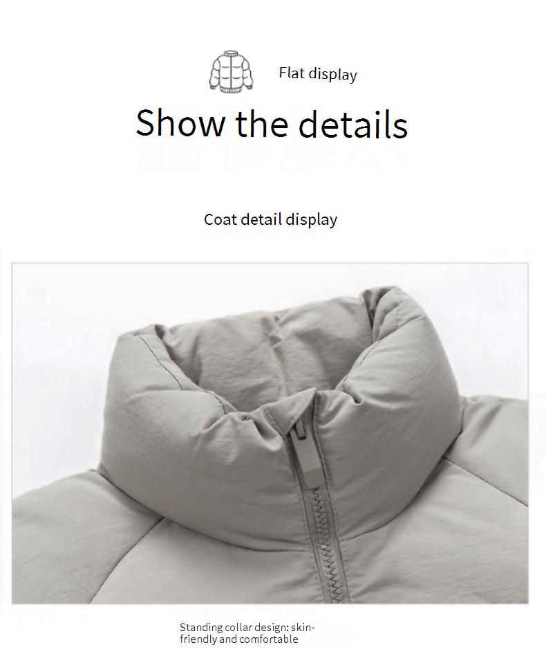 Men's Trendy Cropped Puffer Jacket – 85% White Duck Down (600+ Fill Power, Waterproof, 6 Sizes, Streetwear Style)_voghion.com