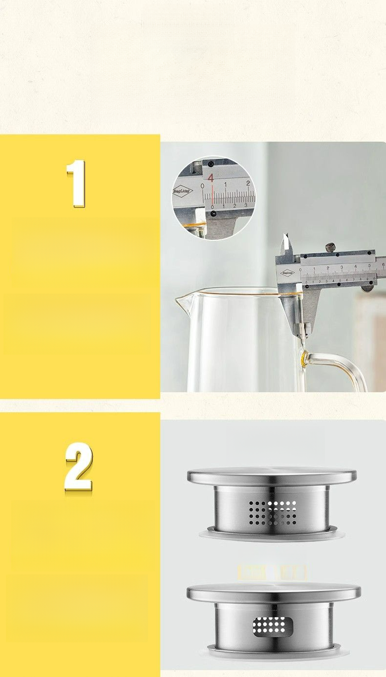 Wubiological Glass Thickened Explosion-proof High Temperature Resistant Large Capacity White Boiling Tea Household Cold_voghion.com