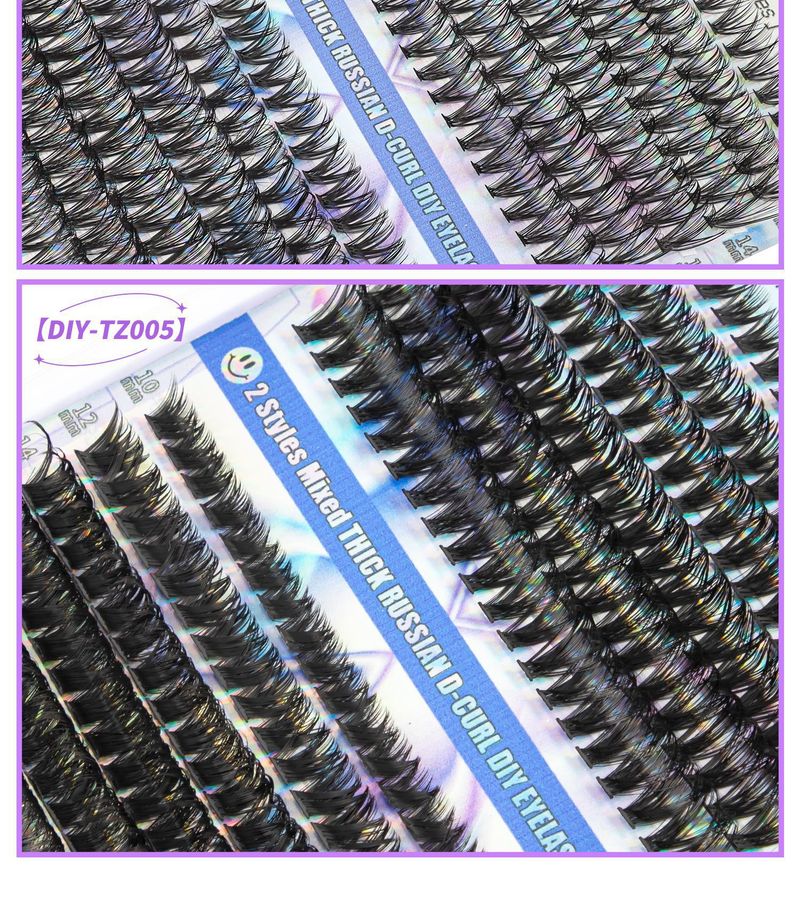Hot Melt Single Cluster Diy Segmented False Eyelashes 30 40d Box Large Capacity Single Cluster False Eyelashes Gift Box Suit_voghion.com