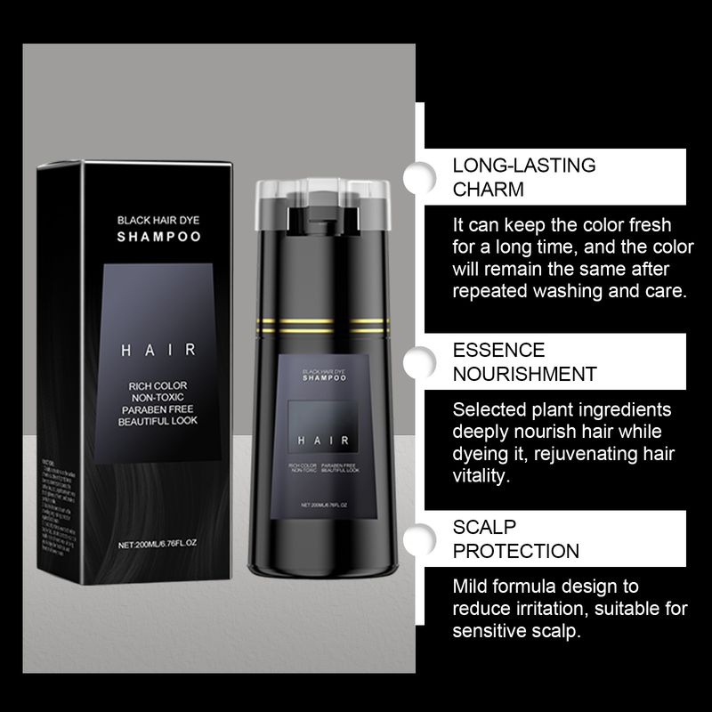 Shampoo Plant Extract DIY Gentle Easy Coloring Cleansing Nourishing Smooth Shiny Hair Care_voghion.com