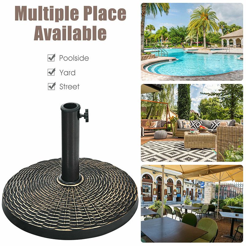 Outdoor Garden Pool Heavy Duty Round Umbrella Base _voghion.com