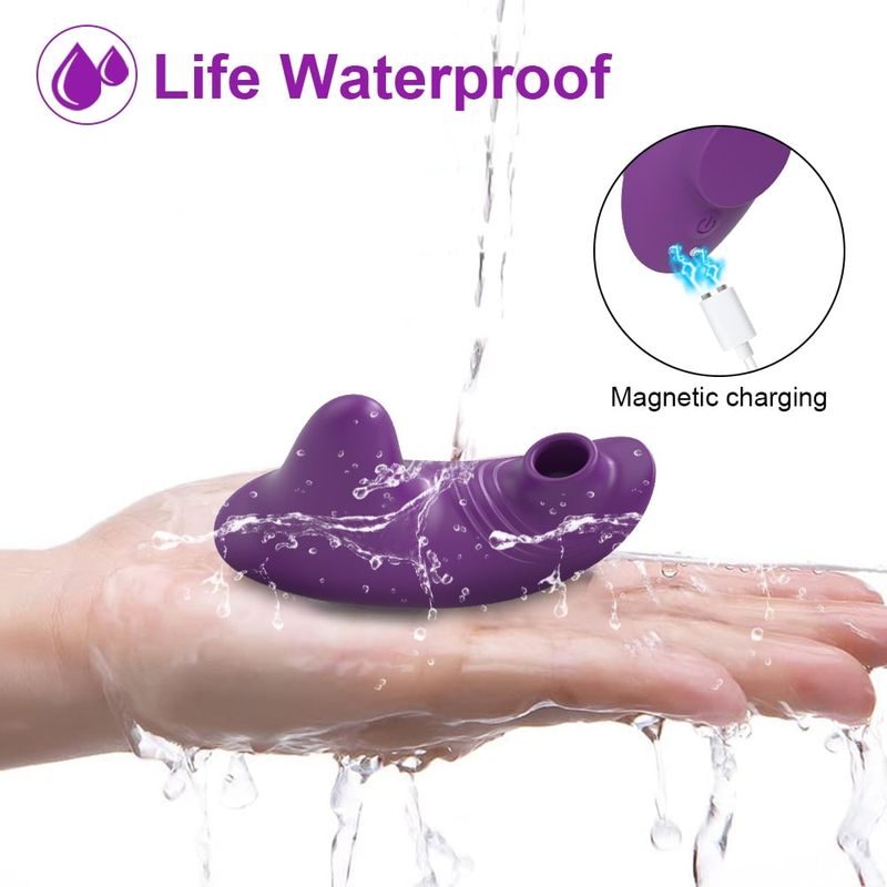 XBONP Wearable Panty Vibrator, Remote Control Clitoral Sucking Vibrator With Magnetic Clip, 10 Vibration And 4 Sucking Vibrating Modes Adult Sex_voghion.com
