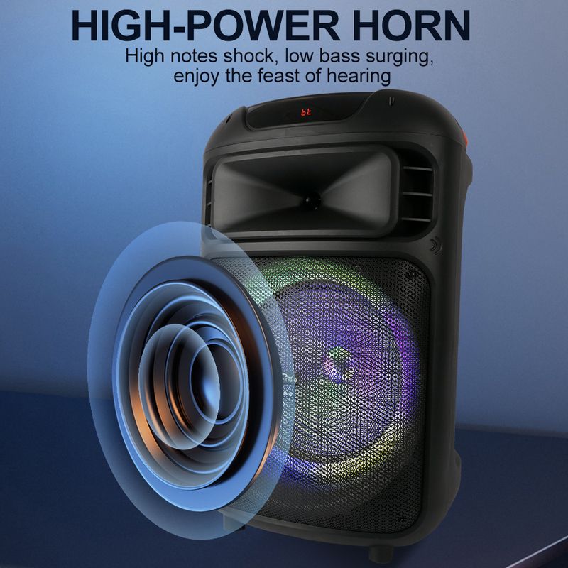 ZQS15113 Square Dance Audio Outdoor K Song With Microphone Home Trolley Cart Bluetooth Large Speaker_voghion.com