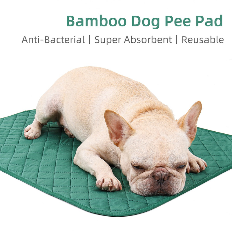 Φυσικό Bamboo Fiber Premium αδιάβροχο μαξιλάρι για κατοικίδια Ματ κρεβατιού για σκύλους που πλένονται επαναχρησιμοποιούμενα για σκύλους κατοικίδια με προστασία από διαρροές_voghion.com