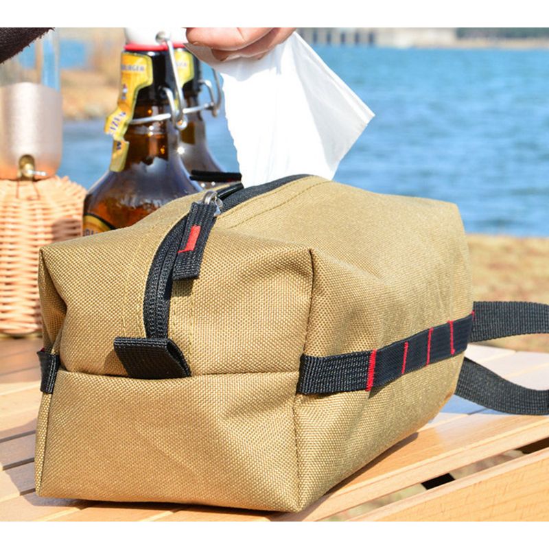 Outdoor DuPont paper towel box waterproof Nordic minimalist ins home camping storage bag_voghion.com