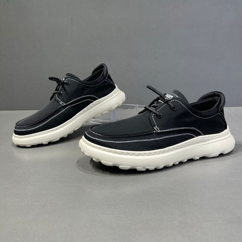 Men's Casual 2025 Spring Low Cut Ice Silk Cloth Men's Breathable, Fashionable, Versatile Board Shoes, Soft Soled,_voghion.com