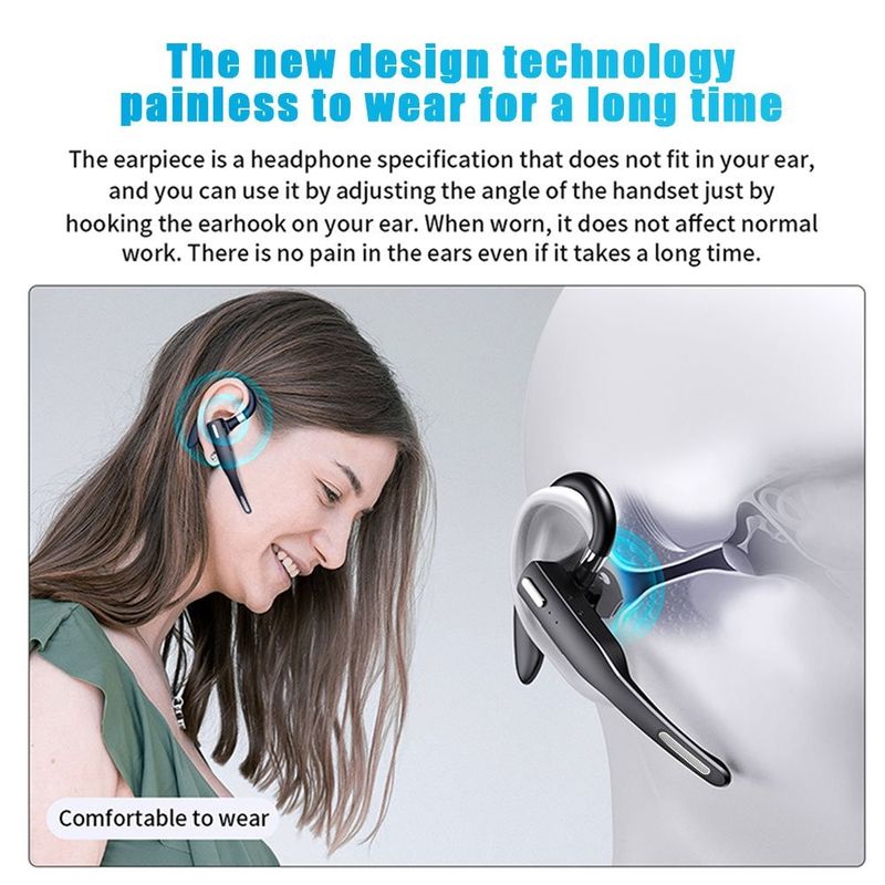 Écouteurs sans fil Bluetooth avec micro et réduction du bruit_voghion.com