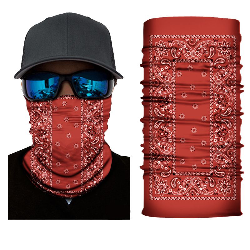 LazyZoom Pattern Series Magic Multifunctional Seamless Headscarf Printed Neck Gaiter Outdoor Cycling_voghion.com