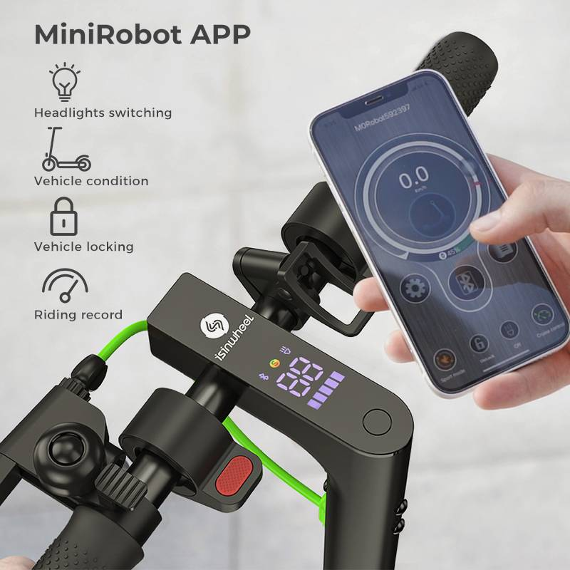 Isinwheel S9 Pro elektromos robogó 350 W 36 V 7,5 Ah akkumulátor 8,5 hüvelykes összecsukható robogó alkalmazásvezérléssel_voghion.com
