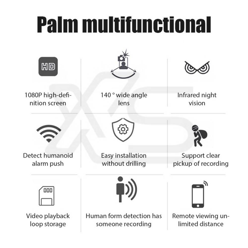 1080P HD Mini Camera WiFi Home Monitor Indoor Safety Security Surveillance Night Vision_voghion.com