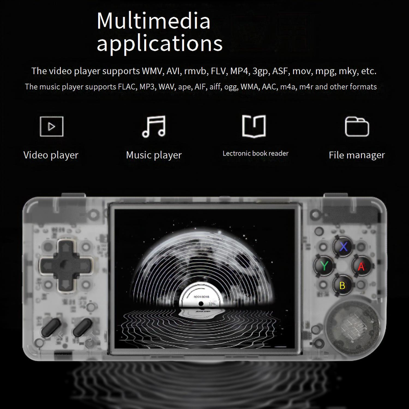 Video Game Consoles AMPOWN RG28XX Portable Retro Handheld DC Game Console Multimedia Handheld Nostalgic Arcade PSP_voghion.com
