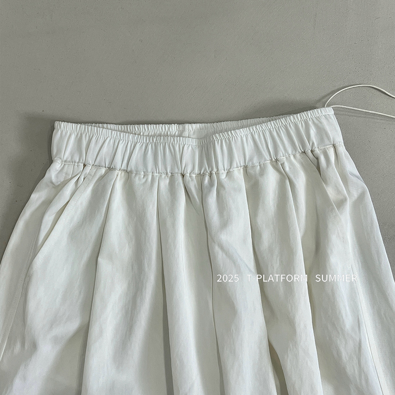 Yüksek Bel Geniş Paça Pantolon - Kore Tembel Stili Günlük Pantolon, Pamuklu Rahatlık, Yaz Modası_voghion.com