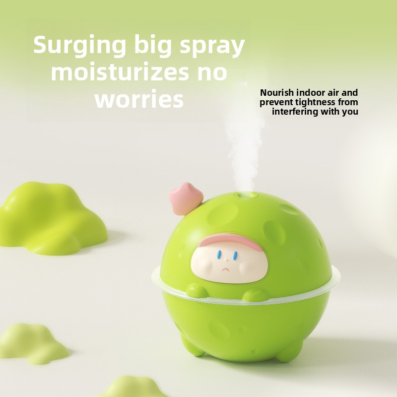 Mini Fruit-Shaped Humidifier – Portable USB/Battery-Powered Ultrasonic Humidifier For Home, Desk, Nursery | 0.5L Tank, 36dB Quiet, 2-8H Timer_voghion.com