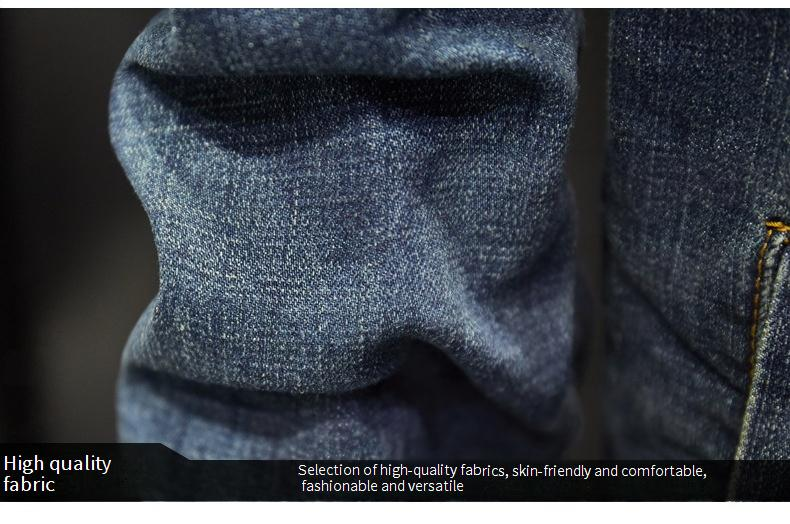 Men's Casual Denim Jacket With Stylish Print & Relaxed Fit - Versatile Spring & Autumn Outerwear For Teenagers_voghion.com