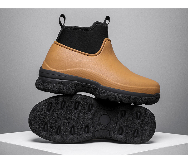 Nuove scarpe antinfortunistiche di media altezza, scarpe protettive, scarpe antiscivolo, scarpe da cuoco con puntale in acciaio._voghion.com