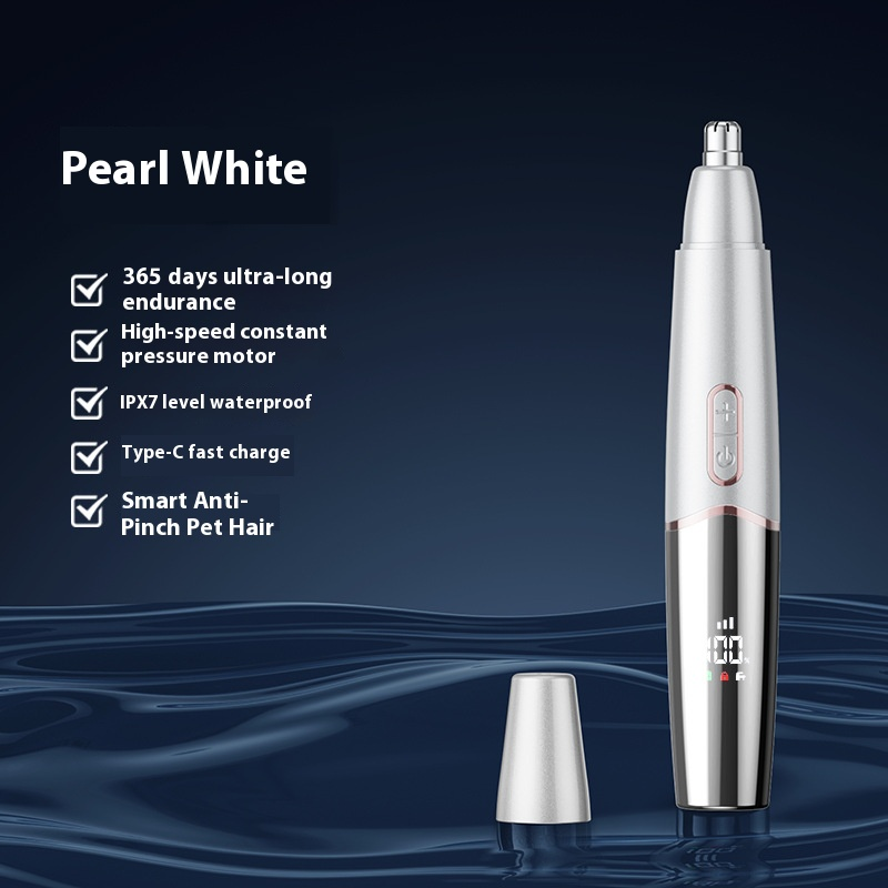 Premium Electric Nose Hair Trimmer With LED Display - Rechargeable & Waterproof - Multi-Functional Grooming Kit For Men & Women_voghion.com