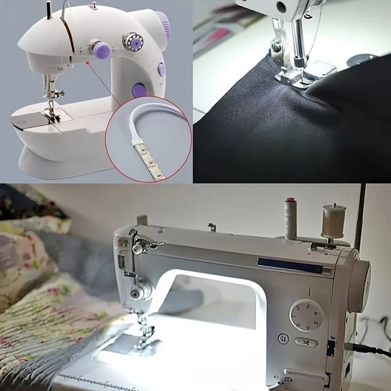 Tira de luz LED táctil regulable USB de 30 cm para máquina de coser, retroiluminación adhesiva flexible SMD 2835 con blanco cálido/frío (control táctil, 5 V de bajo voltaje)_voghion.com