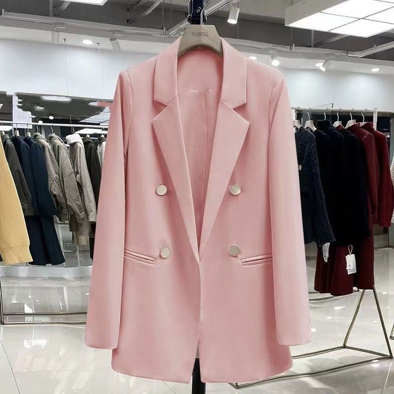 Oversized Blazer For Women – Bright-Button British Style Jacket (Petite-Friendly & Age-Defying)_voghion.com