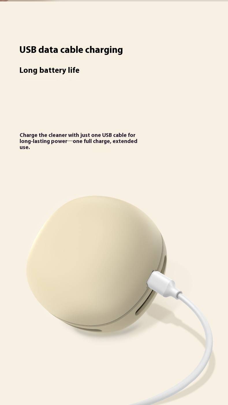 Mini USB Vacuum Cleaner – Ultra-Quiet Portable Dust Cleaner For Home, Car & Desk (10KPA Suction, Rechargeable, Compact Design)_voghion.com