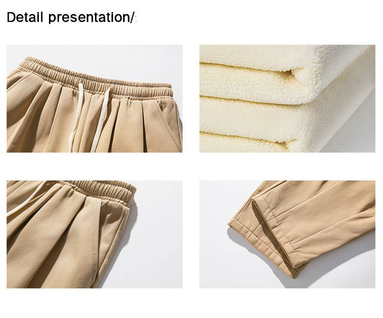 Abbigliamento da uomoPantaloni casual spessi e vellutati per autunno e inverno, nuovo design plissettato, pantaloni drappeggiati, pantaloni della tuta larghi con coulisse in stile giapponese_voghion.com