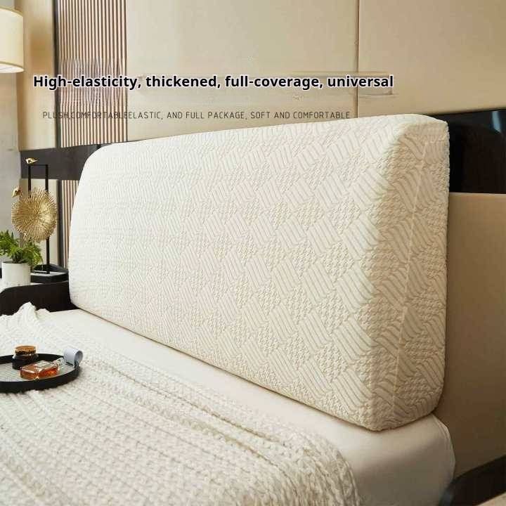 Capa de cabeceira moderna em jacquard – Capa protetora de poliéster 300GSM à prova de poeira para camas de 2,2m, respirável e resistente a rugas (design de botão de salgueiro em 6 cores)_voghion.com